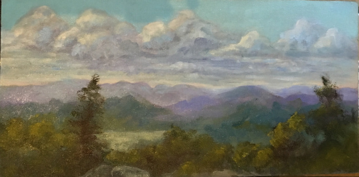 Rossitto, Barbara, "Catskill Mountain View", Oil, $600
