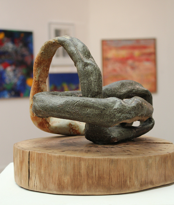 Lee, Debra, "Twisted", Clay and Wood, $1,000