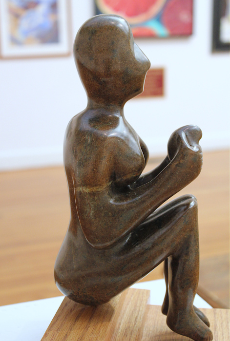 Whitehead, Richard , "Bird In Hand", Soapstone, $1,200
