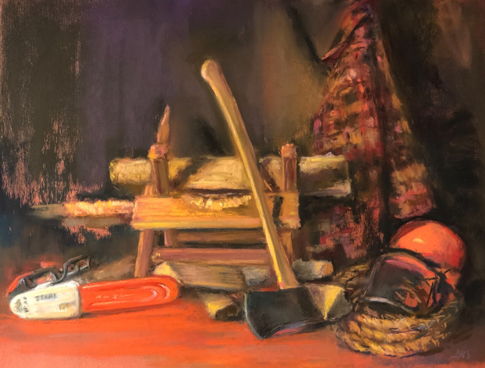 Schirmeier, Beverly A., "In the Still off the Night", Pastel, $725