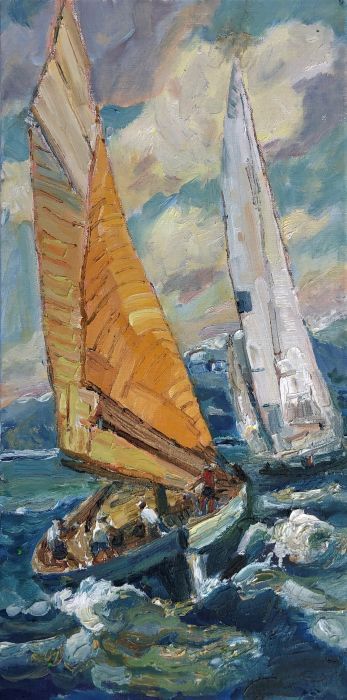 Serban, Blanche , "Sail Away", Oil, $300