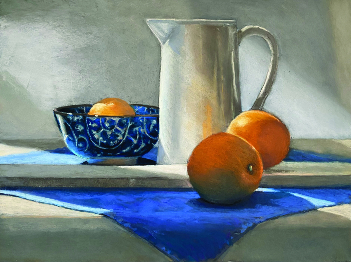 Shoemaker, Patricia , "Three Oranges", Pastel, $775