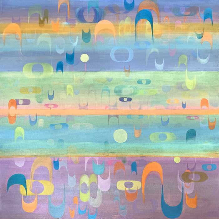 Sopkin, Marjorie, "Learning to Communicate", Acrylic on Canvas, $2,500