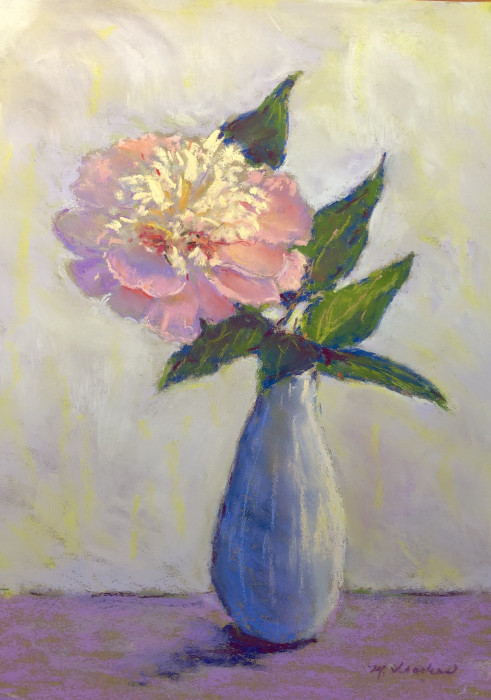 Traskos, Peggy , "Pink Peony", Pastel, $225