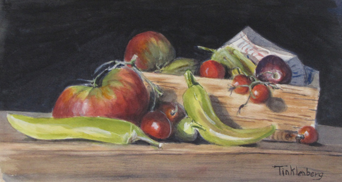 Tinklenberg, Beverly, "Garden Bounty", Watercolor, $275
