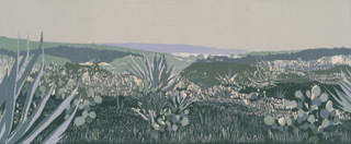 Vanderburg, Jan , "Luna Maguey", Linocut , $465