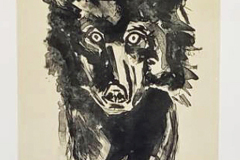 Cantrell, Helen, "The Wolf at the Door", Lithograph, $400