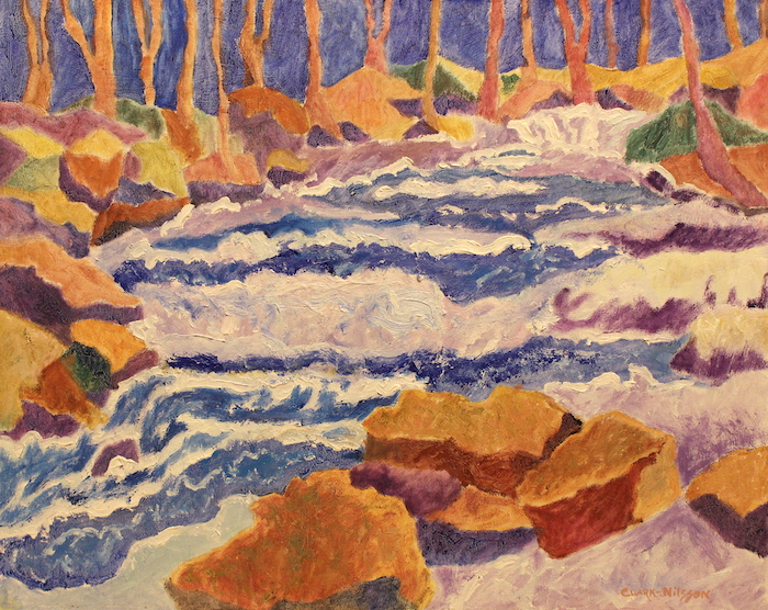 K. Clark-Nilsson, "Devils Hopyard, Tumbling Stream", oil, $1,200