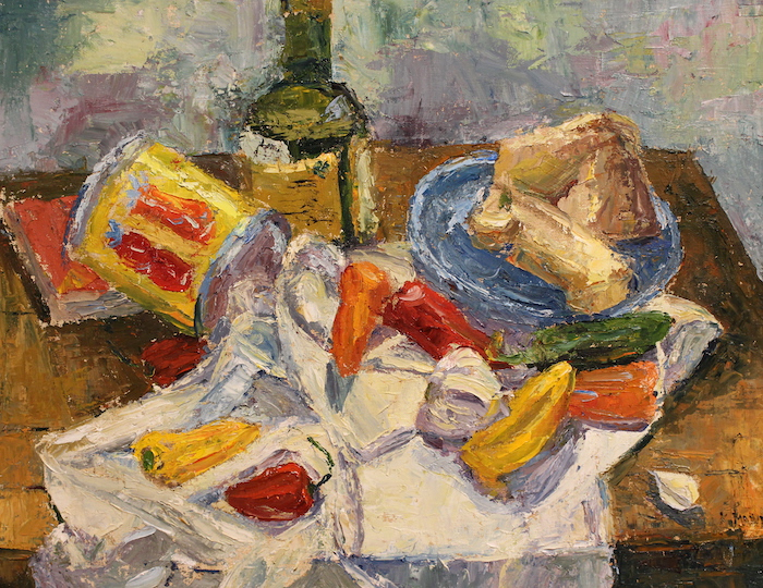 Katherine Mann, "Hot and Sweet", oil, $900