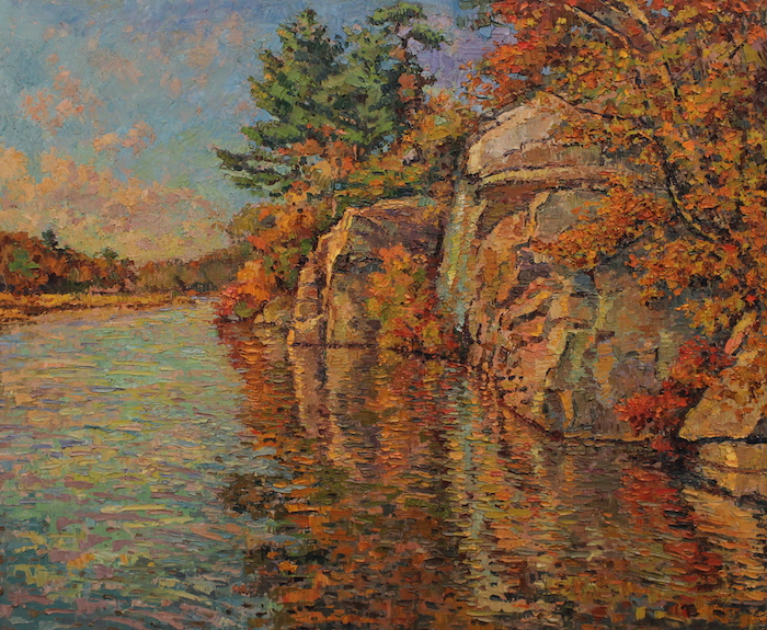 Leif Nilsson, "The Cliffs of Seldens Creek", oil, $15,000