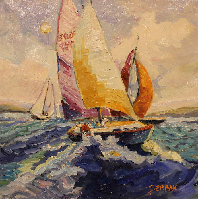 Blanche Serban, "Gone with the Wind", oil, $300