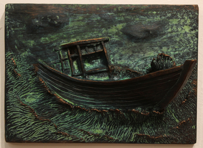 Joseph Soares, "Turbulence", plaster, $260