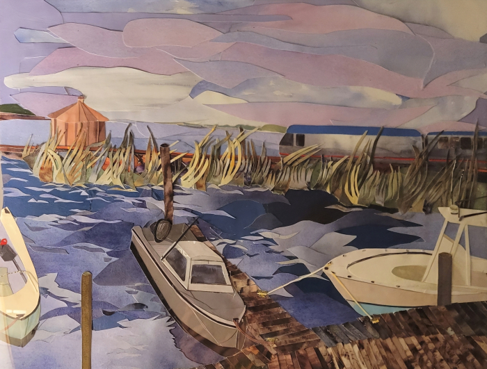 Candice Weigle-Spier, "Northeast Regional", collage, $1,400