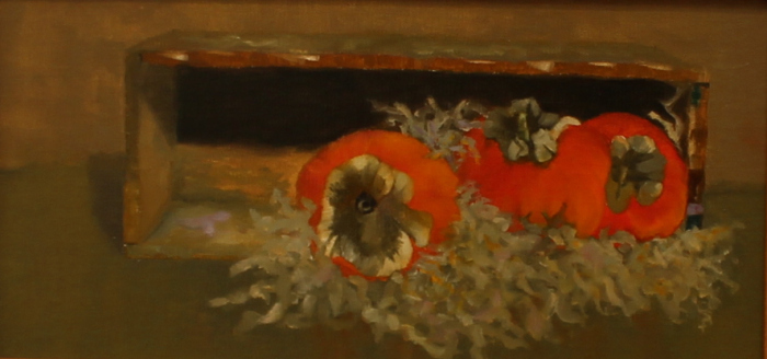 Carol Frieswick	, 	Persimmons	, 	oil	, 	$225