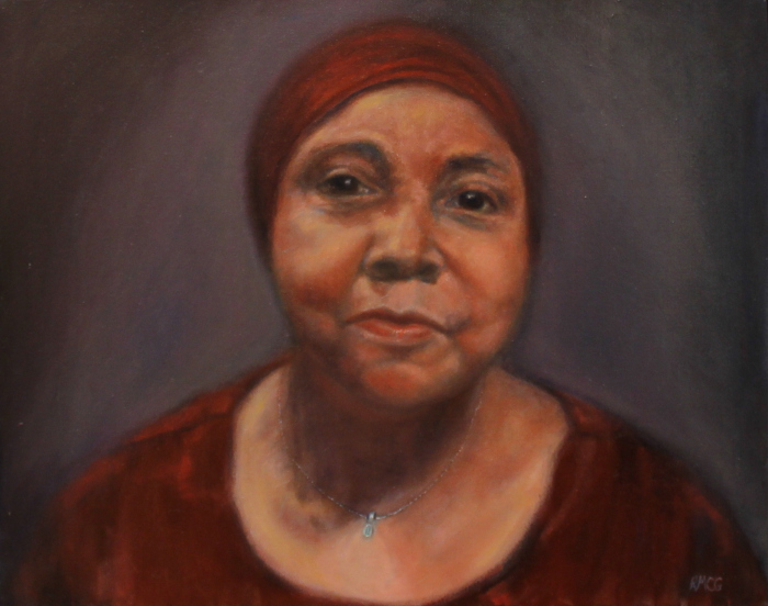 Rosemary Gates	, 	Jamelah	, 	oil	, 	$600