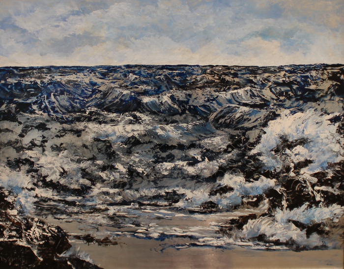Dianne Gorrick	, <i>	Incoming Tide	, </i>	acrylic	, 	$800