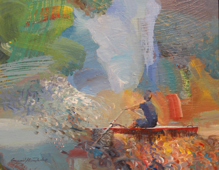 Sunil Howlader	, 	Day Break	, 	acrylic	, 	$950