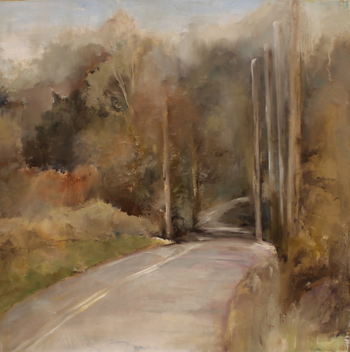 Stephanie Molnar, As the Road Winds, oil, $900