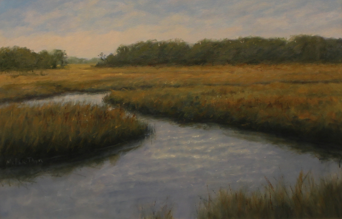 Kim Muller-Thym, Estuary, oil, $3,000