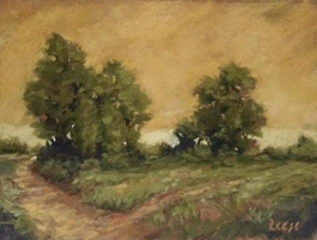 Pamela Reese, Colorado Cottonwoods, pastel, $550