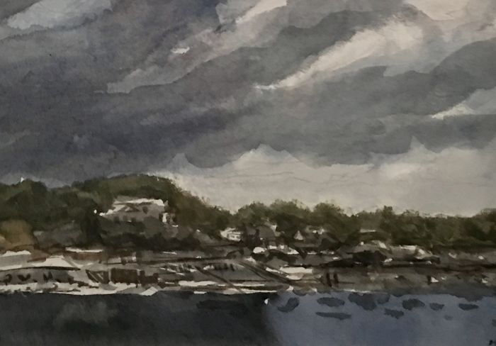 Margo Reynolds Packer	, 	Rowayton	, 	watercolor	, 	$250	, 	10 x 12