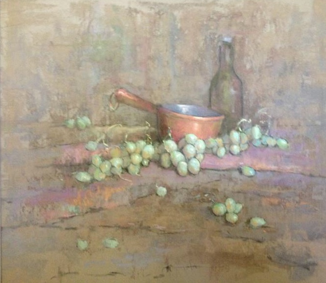 Matthew Schwager, <i>The Unassuming Table, </i>pastel, $1200