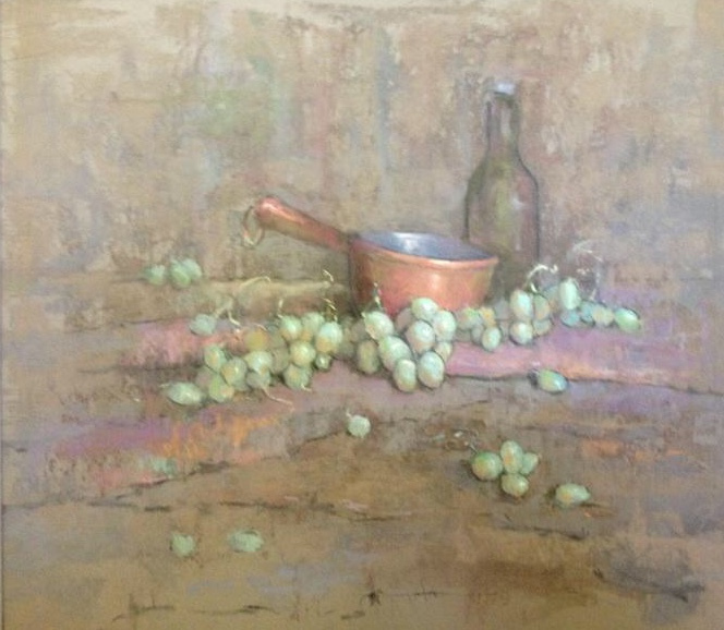Matthew Schwager, The Unassuming Table, pastel, $1200