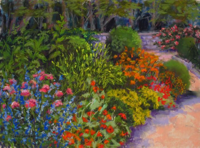 Patricia Seekamp, <i>Garden Path, Harkness Park, </i>pastel, $550