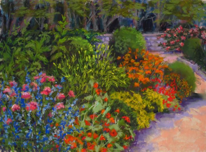 Patricia Seekamp, Garden Path, Harkness Park, pastel, $550