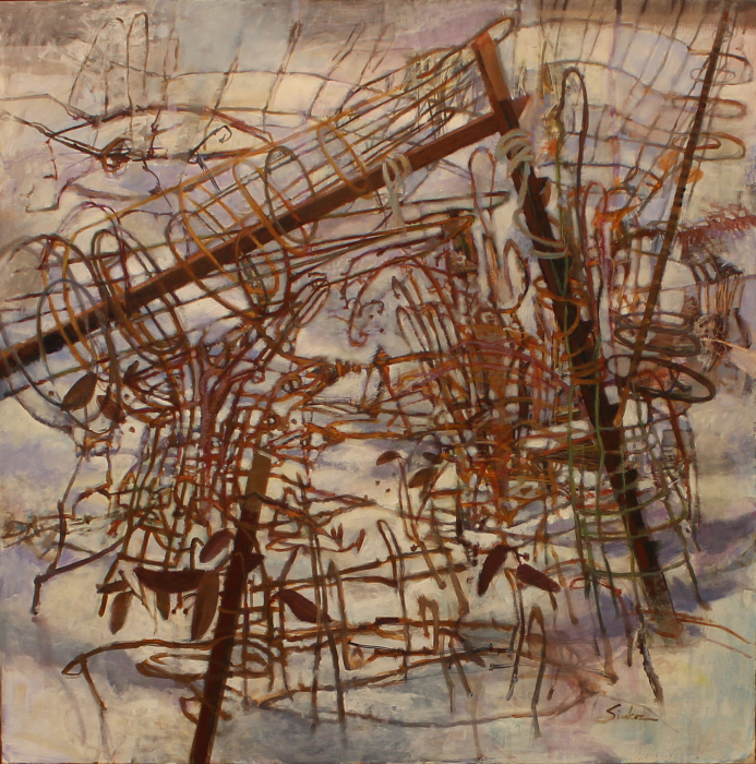 Michele Sinkez, Winter's Garden, acrylic, $1500
