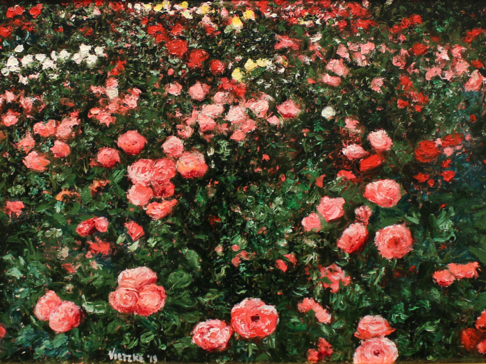 Wesley Vietzke, Wisley Roses # 4, oil, $5
