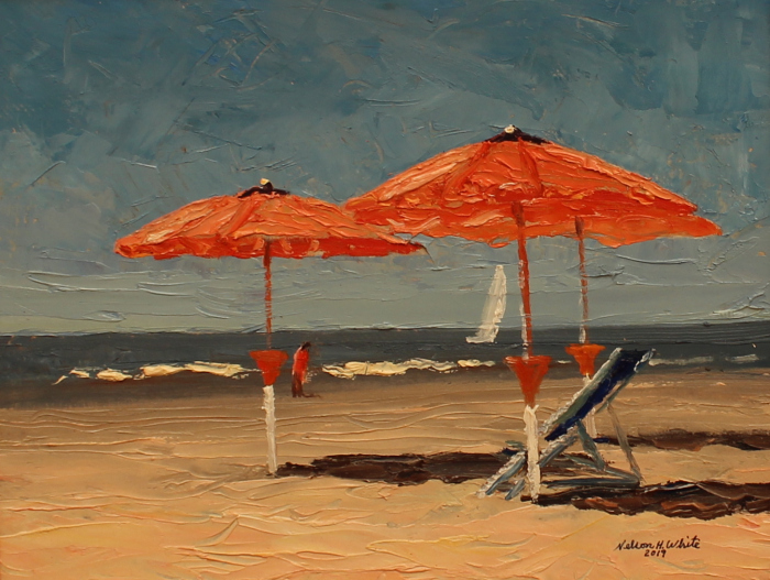 Nelson H. White, Bagno La Satute, oil, $3500