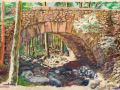 Werner Leipolt, <i>Cobblestone Bridge, </i>pastel, $650