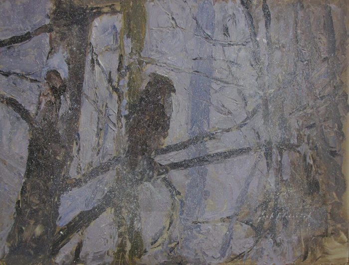 Jack Broderick, "Winter Watch", oil, 16x20, $960 SOLD