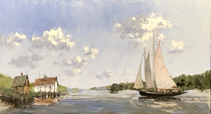 Howard Park, "Against the Current and Breeze", oil, 24x34, $3,400 SOLD