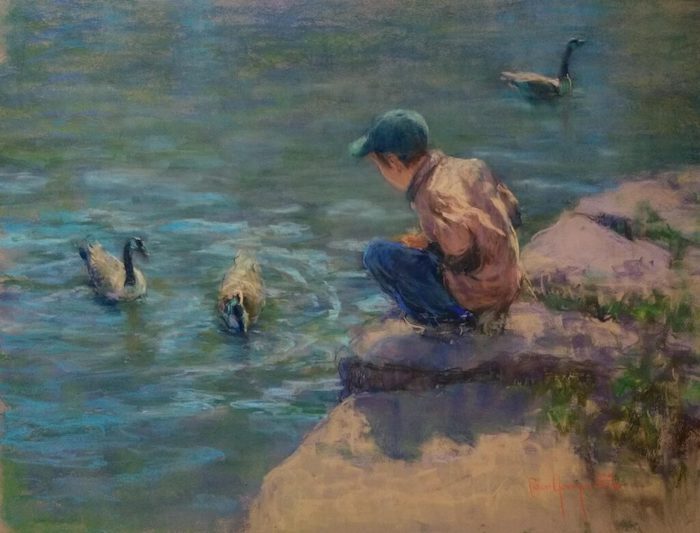 Cean Youngs, "From a Young Boys Heart", pastel, 20x26, $9,200