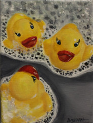 Dawn Bisharat, "Meeting of the Minds", acrylic, $325