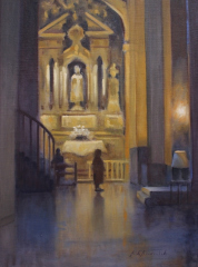 Jack Broderick, "Catadral", oil, $3,400