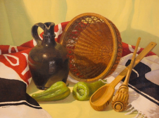 Alexander Farquharson, "Black Jug", oil, $1,200