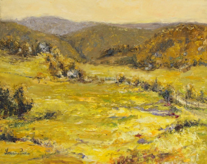 Lorraine  Ficara, "Goldenrod Meadows Below", oil, $618
