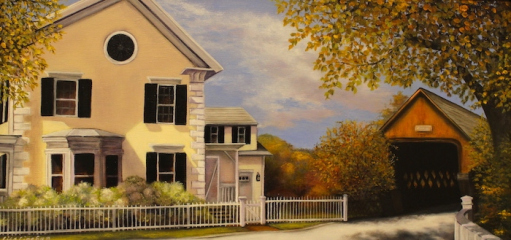 Lisa Linehan, "Autumn in Vermont", oil, $2,100