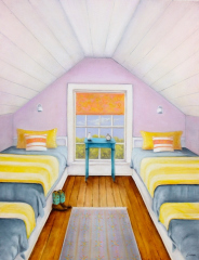 Lisa Linehan, "Bunkhouse Boots", oil, $1,800