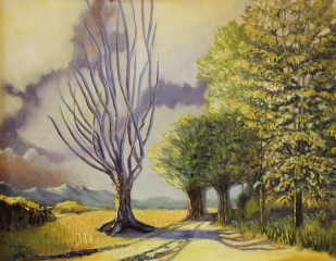 Barbara Alice Moir, "Evening Solitude", oil, $1,700