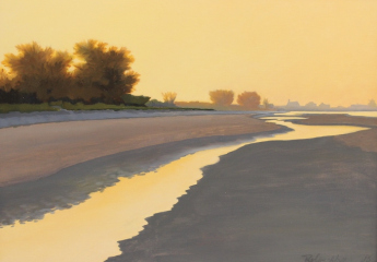 Pamela Riley-Abear, "Dawn on Anna Maria", oil, $650