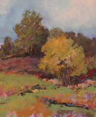 Charles Shaw, "Thoughts of Haley Farm", oil, $1,200