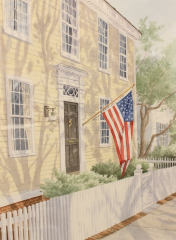 Allan Forrest Small, "Main Street Essex", watercolor, $750