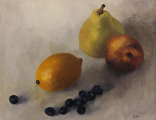 Linda  Wilkinson, "Summer's End", oil, $175