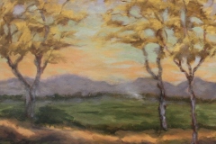 Patricia Louise Corbett, "The Kissing Trees", oil, $750