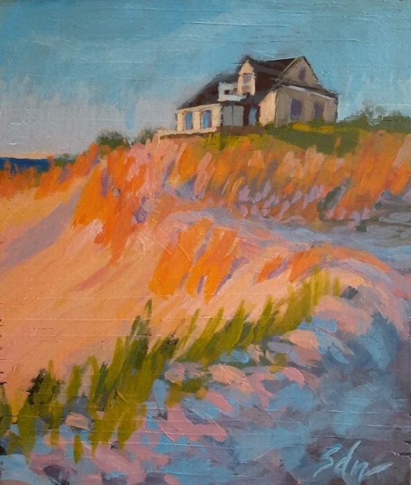 Drought-Nebel_Sara_Truro-Sunset_6x7_acrylic-on-woodblock