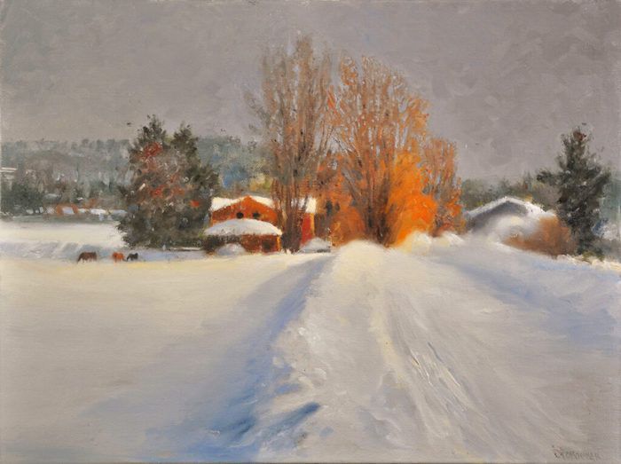 Forouhar_Faripour_WintersSmile_oil_18x24_1900